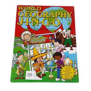 Jingo World Geography Edition Bingo Style Board Game 2-30 Players Holiday